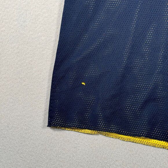 Vintage Michigan Wolverines Basketball Jersey Mens XL Blue Yellow Reversible Y2K - Picture 11 of 12